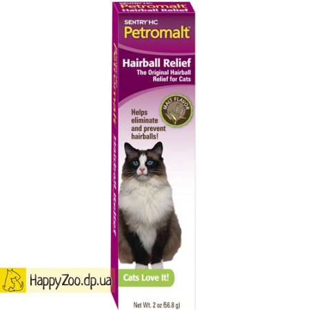 SENTRY Petromalt ВЫВЕДЕНИЕ ШЕРСТИ (Hairball Relief) паста со вкусом солода для кошек