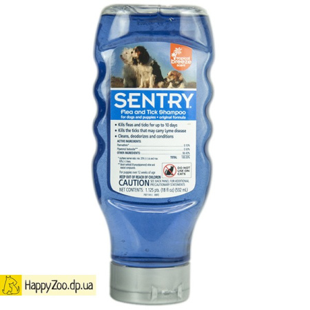 SENTRY тропический бриз (Tropical Breeze) шампунь от блох и клещей для собак
