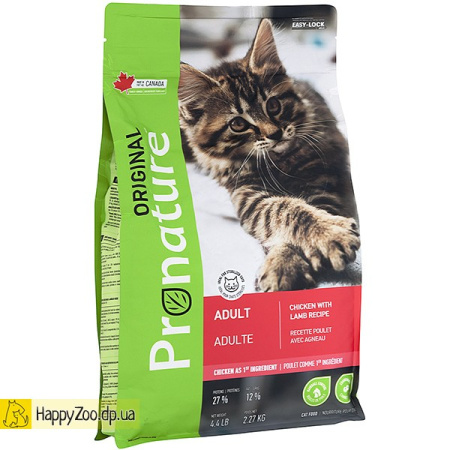 Pronature Original (Пронатюр Ориджинал) Adult Cat Chiсken Lamb с курицей и ягненком