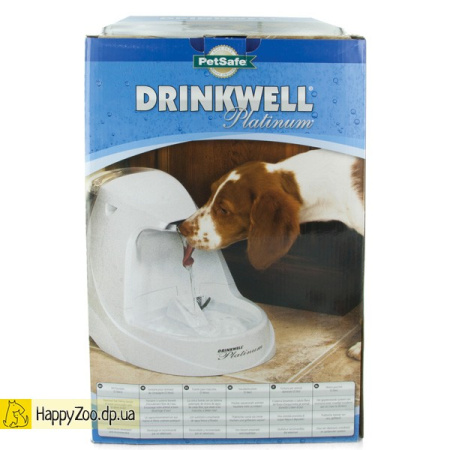 PetSafe Drinkwell Platinum Pet Fountain автоматический фонтанчик-поилка для собак и кошек